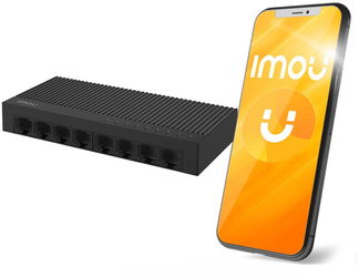 Switch Imou 8 puertos SF108C carcasa de plástico 100Mbps