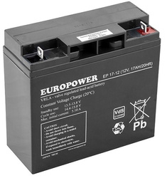 EUROPOWER EP serie 12V 17Ah AGM accu met een levensduur van 6-9 jaar