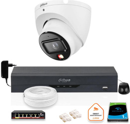 Sada 6mpx IP kamery Dahua IPC-HDW1639T-A-IL-0280B-S6 s 1TB diskem