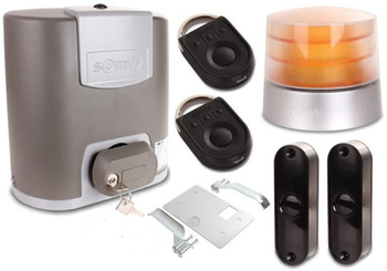 Kit Somfy Elixo 500 230V RTS Comfort Pack+ (1216450) para cancelas correderas