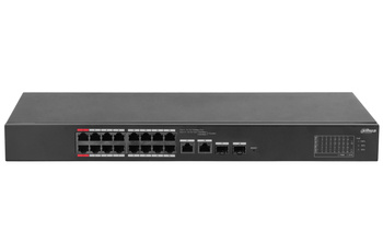 Switch Dahua CS4218-16ET-135 18 ports 16x PoE 2x uplink combo 135W cloud managed