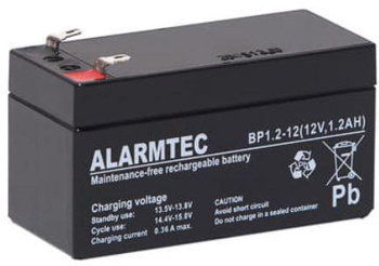 Baterie AGM ALARMTEC řady BP 12V 1,2Ah
