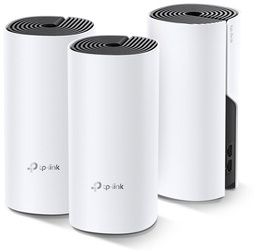 TP-Link Deco E4 Wi-Fi Mesh System, set di 3 pezzi, Internet domestico