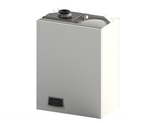 Caldera de gas combinada INTEGRA COMFORT 20 kW con acumulador: calefacción y agua caliente eficientes.