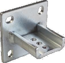 BFT SFR B - soporte de poste ajustable (atornillable) para 1 actuador (N735002) para PHOBOS, KUSTOS