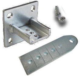 BFT SFR B COMPLETO - soporte de poste ajustable (atornillado) para 1 actuador (N735002 00001)