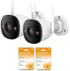 Jeu de 2 caméras IP Imou bullet 3 5MP avec nuages Imou Protect