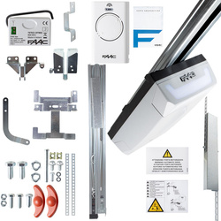 Kit de puerta de garaje FAAC D1000 con doble carril Kevlar de 3 m