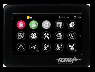 Ropam TPR-4BS-P touch keypad for mounting on a flat surface