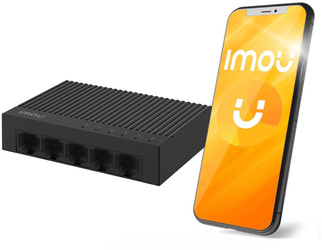 Switch Imou 5 portos SF105C műanyag ház 100Mbps