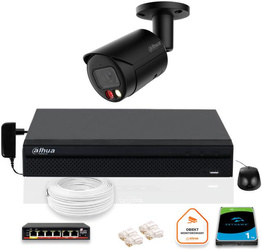 DAHUA IP surveillance kit camera IPC-HFW2849S-S-IL-0280B-BLACK 8MPX