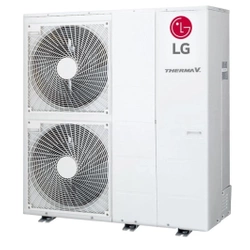Luftvärmepump, typ monobloc, LG THERMA V R32, 12 kW, 3-fas, 400V, HM123MR.U34.
