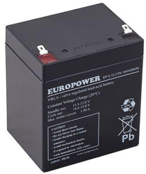 AGM EUROPOWER EP series 12V 5Ah T1 battery with a service life of 6-9 years