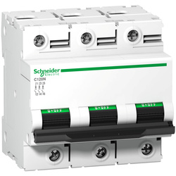 C120N-C80-3 C Interruptor automático de sobreintensidad tripolar de 80 A