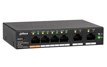 Switch Dahua CS4006-4GT-60 6-Port 4x PoE 2x Uplink 60W Cloud Managed