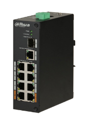 Switch Dahua PFS3110-8ET-96-V2 - 8-Puertos Switch PoE con 2 Puertos Uplink