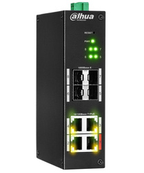 Switch Dahua HS4408-4ET-96 8-Port 4x PoE 4x SFP 96W verwaltete industrielle