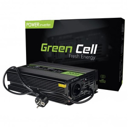 Green Cell Wechselrichter Spannungswandler 12V zu 230V 300W/600W reine Sinuswelle INV07