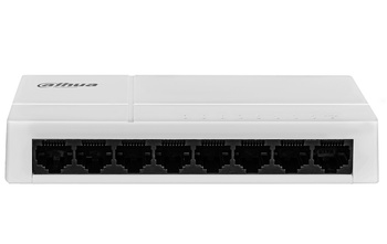 Switch Dahua PFS3008-8GT-L-V2, 8-portowy, 10/100/1000 Mbps, niezarządzalny, desktop