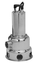 PRIOX 50-500/11 M AUT V230/Hz50 - pompe submersible pour eaux usées et eaux sales (passage libre 50 mm), Qmax=500 l/min, Hmax= 11 m, corps et roue en acier inoxydable
