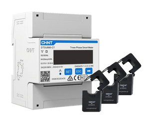 Chint trefasmätare DTSU666CT + 3× strömtransformator SCT024TS 100/5A